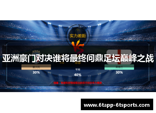 亚洲豪门对决谁将最终问鼎足坛巅峰之战