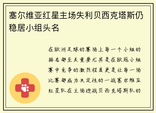 塞尔维亚红星主场失利贝西克塔斯仍稳居小组头名